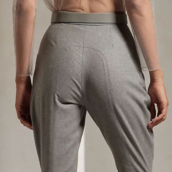 Ralph Lauren Collection * Fall 2023 Grey Harrison Flannel Jodhpur Pant - Picture 9 of 17